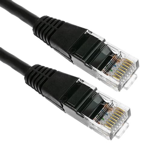 cable de red ethernet  utp categoria  negro accesorios de cables  redes servidor rack