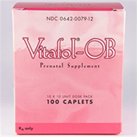 vitafol ob prenatal vitamins dosage indication interactions side effects empr