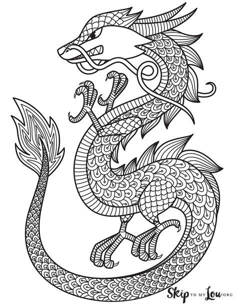 dragon coloring pages skip to my lou coloring library