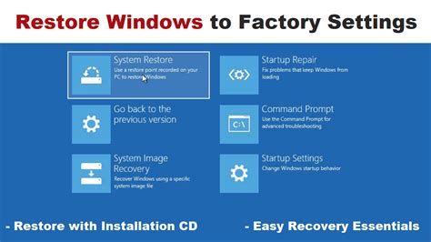 restore windows  factory settings labonstack