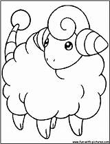 Coloring Mareep Pages Fun sketch template