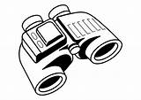 Binoculars Coloring Pages Comment First sketch template