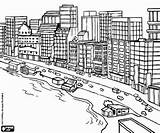 Colorear Costera Ciudad Para Colorir Desenho Cidade Pintar Da Cidades Desenhos Turística Una Imprimir Paisagens Do Salvo Uma Vista Atividades sketch template