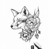 Fox Drawing Tattoo Drawings Visit Amongst Felt Everyone Favorite Today Tattoos sketch template