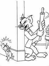Jerry Tom Coloring Printable Kids Pages Hiding Surprising Cartoons sketch template