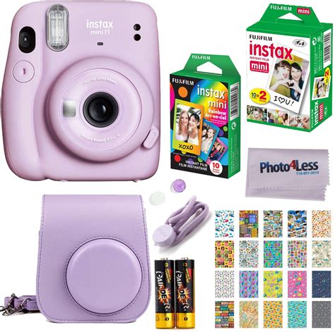 fujifilm instax mini  instant camera bundle lilac purple shopkids