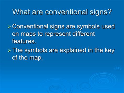 conventional signs