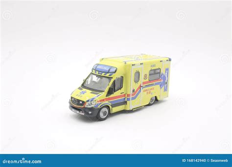 mini emergency car yellow ambulance medical service editorial image image  siren clinic