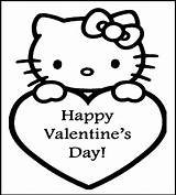 Coloring Valentines Pages Happy Kids Valentine Mom Kitty Hello Printable Color Card Colouring Cards Drawing Sheets Getcolorings Books Getdrawings Heart sketch template