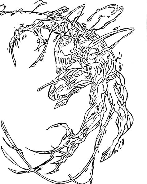 carnage  venom coloring page  printable coloring pages  kids