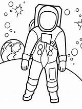 Astronaut Ausdrucken Weltraum Malvorlagen sketch template