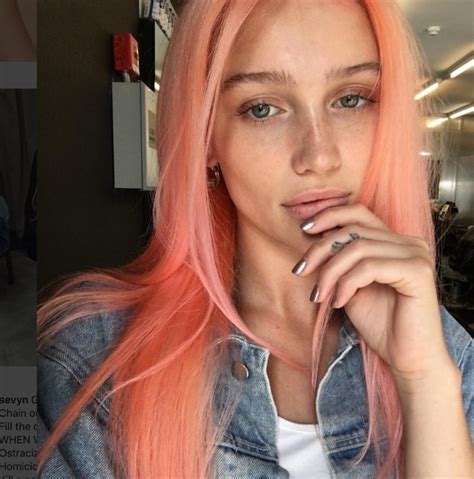 instagram trend alert peach hair colours to try in 2016 all things