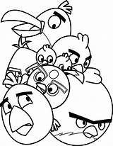 Birds Angry Coloring Pages Bird Cartoon Wecoloringpage sketch template