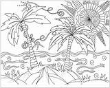 Escena Tropical Maravillosa Onlinecoloringpages sketch template