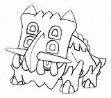 Pokemon Bastiodon Coloring Pages sketch template