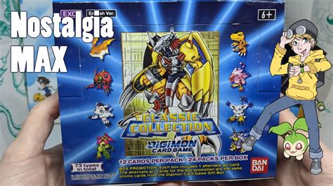 english digimon tcg classic collection booster unboxing