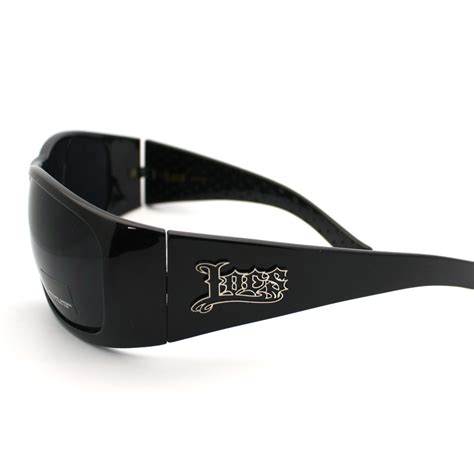 Mens Gangster Style Locs Sunglasses Oversized Dark Black New Design