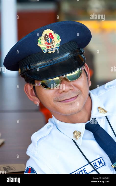 security guard  angeles city luzon philippines stock photo  alamy