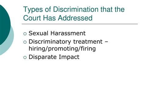 Ppt Discrimination Cases Powerpoint Presentation Id 290325