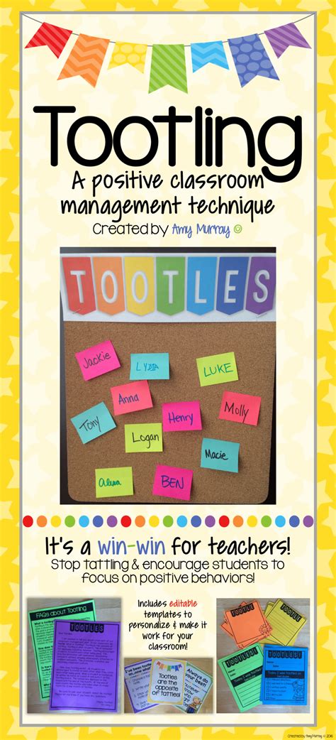 Tootling A Classroom Management Tool To End Tattling Find It Here