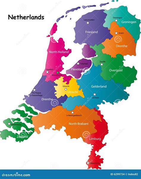netherlands map stock images image