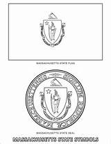 Massachusetts State Coloring Symbols Pages Categories sketch template