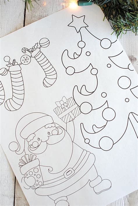 printable christmas coloring pages crazy  projects