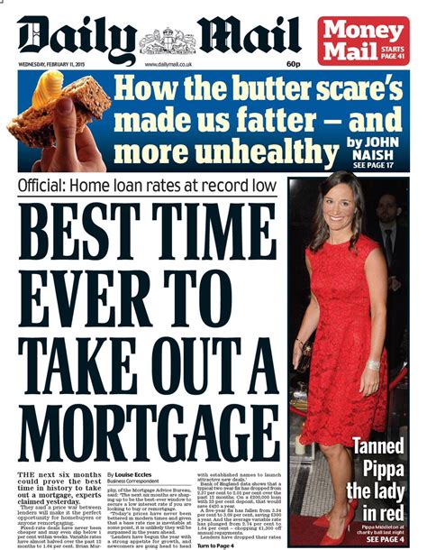 wednesdays daily mail  time      mortgage  suttonnick
