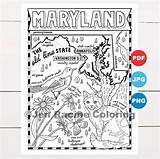 Maryland sketch template