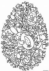 Coloriage Paques Adulte Oeuf Lapin Imprimer sketch template