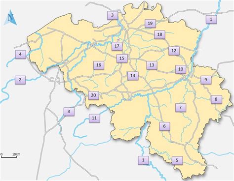 kaart belgische steden kaart