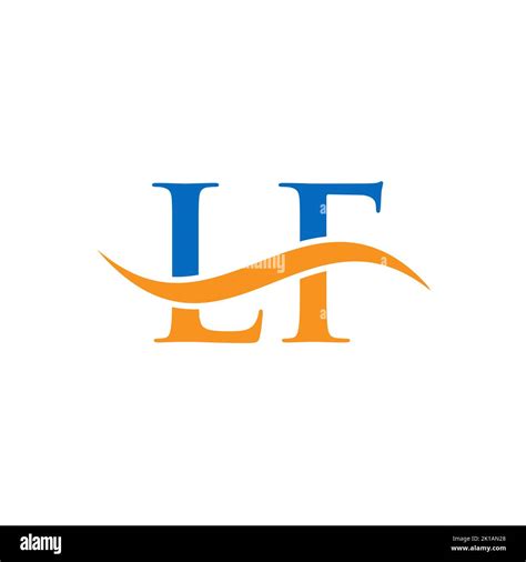 lf combine letter logo vector template letter lf logo design modern
