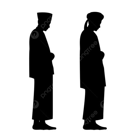 indonesian silhouette png images indonesian moslem salat siluet