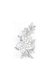 Coloring Flowers Pages Christmas Magic sketch template