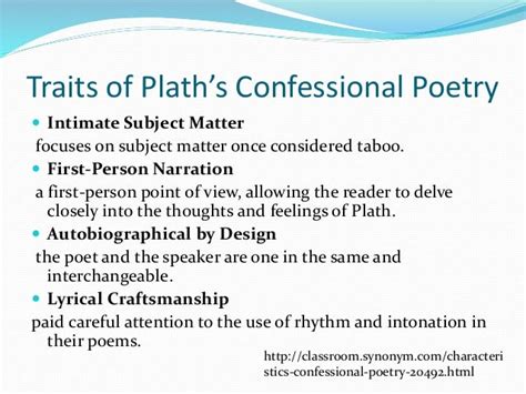confession  sylvia plaths poetry