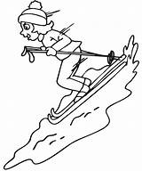 Ski Skifahren Ausmalbilder Malvorlage Skier Colorare Snowboard Ausmalen Downhill Q1 Permalink Bookmark Printactivities Disegni sketch template