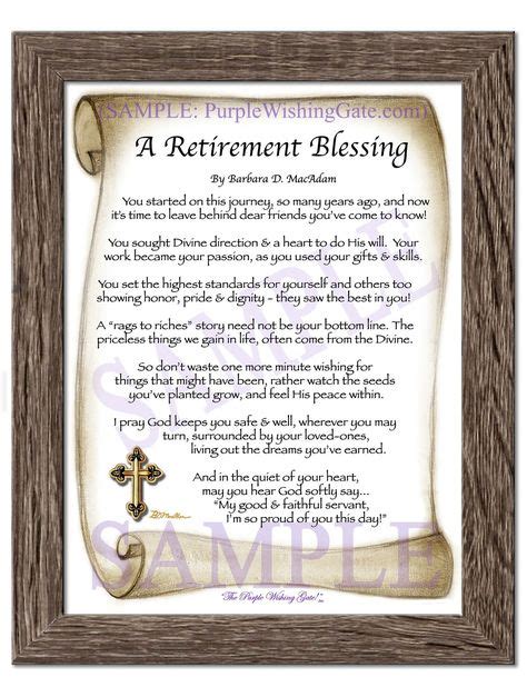 A Retirement Blessing With Images Prayer Ts Retirement Ts
