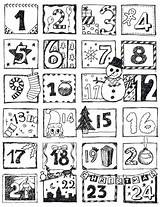 Advent sketch template