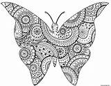 Papillon Imprimer Coloriage Insecte Zentangle Motifs Paisley Isabelle Adulte Primanyc sketch template