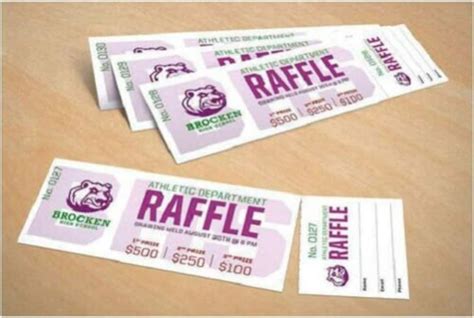 custom printed raffle  party  invitations entry ticket
