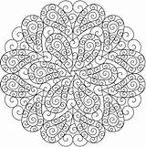 Coloring Pages Adults Mindfulness Paisley Mandala Pattern Mandalas Da Colorare Creative Printable Color Book Haven Print Designs Patterns Adult Interior sketch template