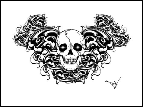 Armband Tattoo Designs Gothic Skull Tattoo Protection