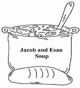 Jacob Esau Sunday School Kids Bible Coloring Clipart Craft Preschool Lesson Lessons Soup Crafts Stew Church Activities Churchhousecollection Lessen Pages sketch template