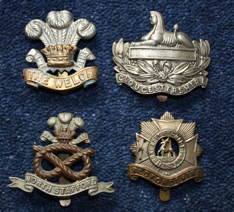 ww   british army regimental cap badges  helmet cap badges