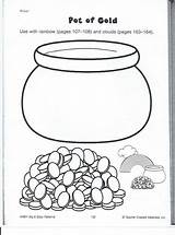 Gold Pot Color Rainbow Crafts Use Patrick Choose Board St sketch template