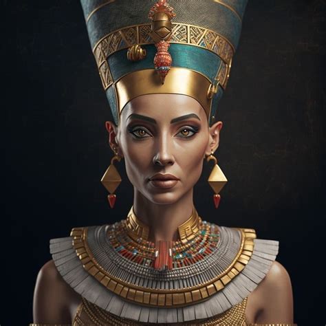 Artificial Intelligence Ai Reconstruction Of Queen Nefertiti In 2023