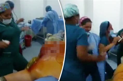 doctors dance around patient s unconscious naked body in