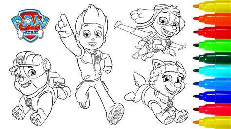 paw patrol coloring pages youtube paw patrol superpups coloring pages