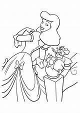 Cinderella Gus Jaq Pages Coloring Disney Princess Kids Categories Cartoon Uploaded User sketch template
