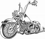 Motorcycle Drawing Biker Chopper Harley Outline Vicla Lowrider Drawings Line Powerpoint Getdrawings sketch template